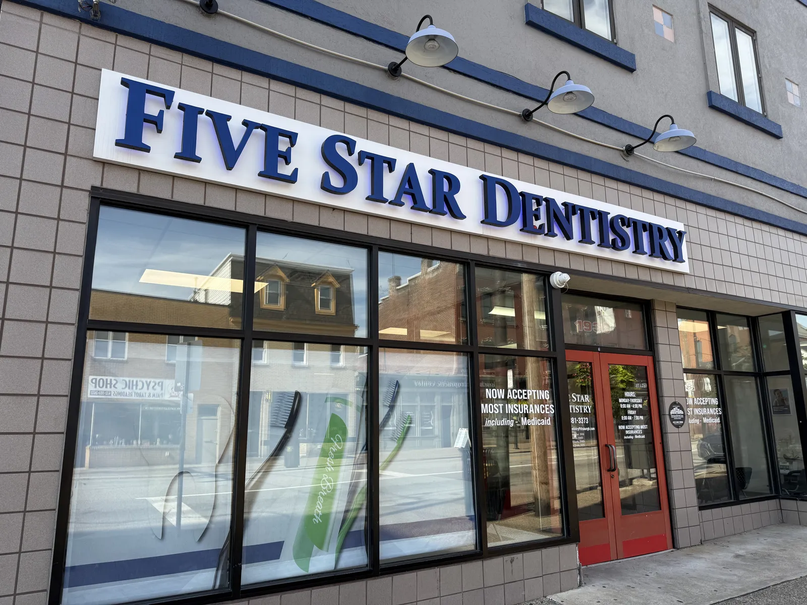 The Five Star Dentistry building at 1930 E. Carson Street
